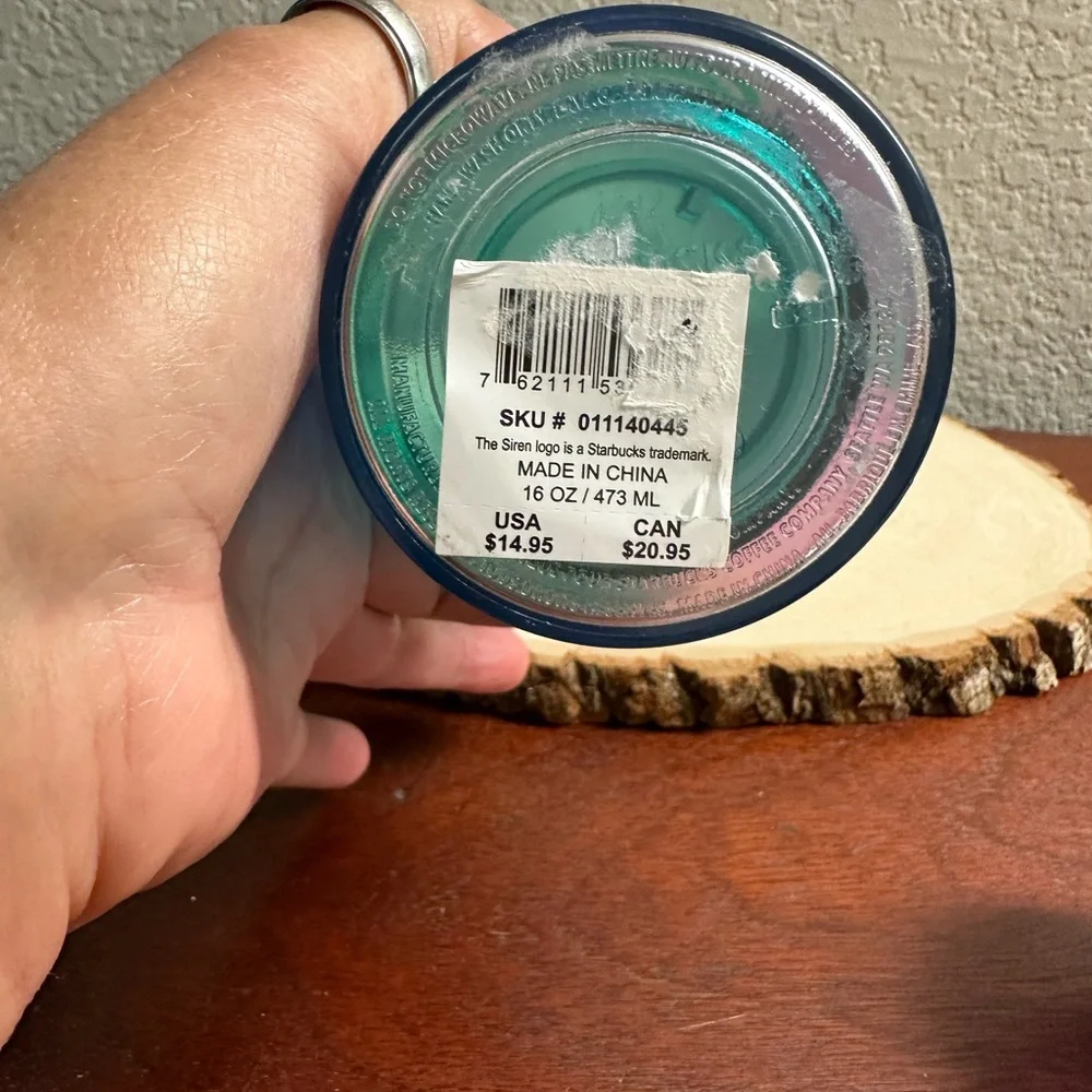 Starbucks 2023 Mermaid Siren Iridescent Double Tail Purple Tumbler 16oz NWT - Picture 4 of 7